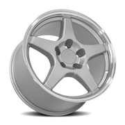 OE Wheels CV01 17x11 +50 5x120.65mm 70.3mm Silver Machined Lip