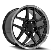 OE Wheels CV04 17x9.5 +54 5x120.65mm 70.3mm Black Machined Lip