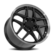 OE Wheels CV04 17x9.5 +54 5x120.65mm 70.3mm Black Machined Lip