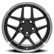 OE Wheels CV04 17x9.5 +54 5x120.65mm 70.3mm Black Machined Lip