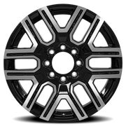 OE Wheels CV15 22x9 +35 8x165.1mm 116.7mm Gloss Black Machined