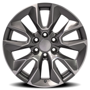 OE Wheels CV32 22x9 +28 6x139.7mm 78.1mm Gloss Gunmetal Machined