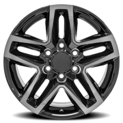OE Wheels CV34B 20x9 +26 6x139.7mm 78.1mm Black Machined-Tinted Clear