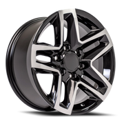 OE Wheels CV34B 18x8.5 +26 6x139.7mm 78.1mm Black Machined