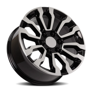 OE Wheels CV35 18x8.5 +26 6x139.7mm 78.1mm Black Machined
