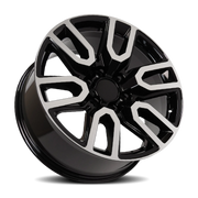 OE Wheels CV36 20x9 +28 6x139.7mm 78.1mm Black Machined