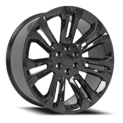 OE Wheels CV43B 24x10 +24 6x139.7mm 78.1mm Gloss Black