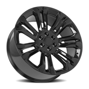 OE Wheels CV43B 22x9 +24 6x139.7mm 78.1mm Gloss Black