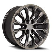 OE Wheels CV54 17x8 +33 6x120mm 66.9mm Satin Gunmetal Machined Face