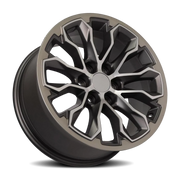 OE Wheels CV54 17x8 +33 6x120mm 66.9mm Satin Gunmetal Machined Face