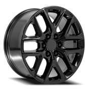 OE Wheels CV62 22x9 +28 6x139.7mm 78.1mm Gloss Black