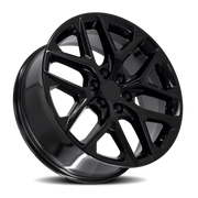 OE Wheels CV62 22x9 +28 6x139.7mm 78.1mm Gloss Black