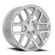 OE Wheels CV62 22x9 +28 6x139.7mm 78.1mm Chrome