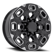 OE Wheels CV64B 20x8.5 +47 8x180mm 124.1mm Gloss Black Machined