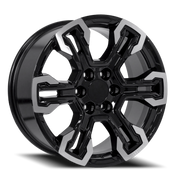 OE Wheels CV65 20x9 +26 6x139.7mm 78.1mm Gloss Black Machined