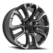 OE Wheels CV68 22x9 +28 6x139.7mm 78.1mm Satin Black Milled Edge