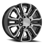 OE Wheels CV70A 20x8.5 +12 8x165.1mm 116.7mm Black Machined