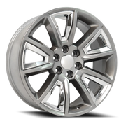 OE Wheels CV73B 22x9 +24 6x139.7mm 78.1mm Hyper Black Chrome