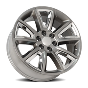 OE Wheels CV73B 22x9 +24 6x139.7mm 78.1mm Hyper Black Chrome