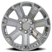 OE Wheels CV93B 22x9 +24 6x139.7mm 78.1mm Chrome Chrome Insert