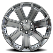 OE Wheels CV93B 22x9 +31 6x139.7mm 78.1mm Hyper Black Chrome Insert