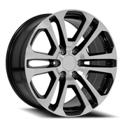 OE Wheels CV99 20x9 +31 6x139.7mm 78.1mm Machined Black