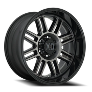 XD Series Cage 20x9 +18 8x165.1mm 125.5mm Gloss Black Gray Tint