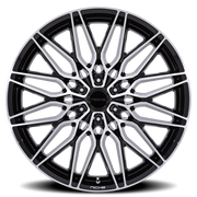 Niche Calabria 6 22x9.5 +19 6x139.7mm 106.1mm Gloss Black Machined