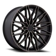 Niche Calabria 6 20x9.5 +30 6x139.7mm 106.1mm Matte Black Machined Dark Tint
