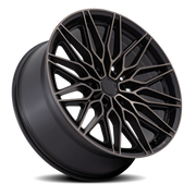 Niche Calabria 6 20x9.5 +30 6x139.7mm 106.1mm Matte Black Machined Dark Tint