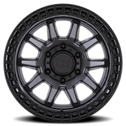Black Rhino Calico 17x8.5 +34 5x127mm 71.5mm Matte Gunmetal Matte Black Lip