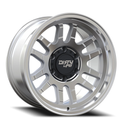 Dirty Life Race Wheels Canyon 9310 17x9 -12 6x139.7mm 106mm Machined Silver