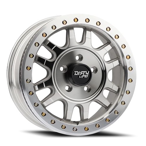 Dirty Life Race Wheels Canyon Pro 9309 17x9 +0 6x139.7mm 106mm Machined Silver Silver Window