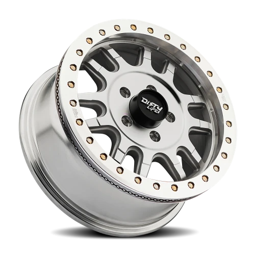 Dirty Life Race Wheels Canyon Pro 9309 17x9 +0 6x139.7mm 106mm Machined Silver Silver Window
