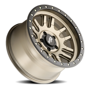 Dirty Life Race Wheels Canyon Pro 9309 17x9 +0 6x139.7mm 106mm Satin Gold Simulated Beadlock Ring