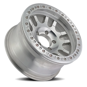 Dirty Life Race Wheels Canyon Race 9314 20x10 -44 8x165.1mm 130.8mm Machined Silver Beadlock