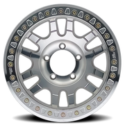 Dirty Life Race Wheels Canyon Race 9314 20x10 -44 8x165.1mm 130.8mm Machined Silver Beadlock