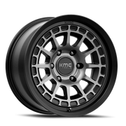KMC Canyon 16x8 +0 6x139.7mm 106.1mm Satin Black Gray Tint