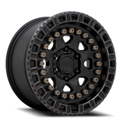 Black Rhino Carbine 17x8.5 +0 6x114.3mm 76.1mm Matte Black Machine Tinted Ring-Bronze Bolts