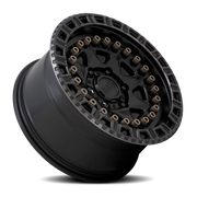 Black Rhino Carbine 17x8.5 +0 6x114.3mm 76.1mm Matte Black Machine Tinted Ring-Bronze Bolts