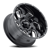 Ultra Carnage 221 20x9 +18 5x150mm 110.3mm Gloss Black Milled Accents-Clear Coat