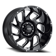 Ultra Carnage 221 20x9 +18 6x135mm 87mm Gloss Black Milled Accents-Clear Coat