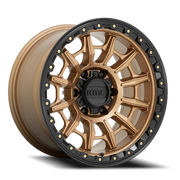 KMC Carnage 17x9 -12 5x127mm 71.5mm Matte Bronze Black Lip