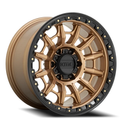 KMC Carnage 16x8 +0 6x139.7mm 106.1mm Matte Bronze Black Lip