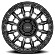 KMC Carnage 17x9 +0 6x135mm 87.1mm Satin Black Gray Tint