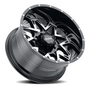 Ultra Carnivore 254 20x9 +18 8x170mm 125.2mm Gloss Black Diamond Cut Face-Clear Coat