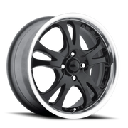 American Racing Casino 17x7.5 +45 4x100mm 72.56mm Gloss Black Machined Lip