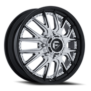 Fuel Catalyst Dually 24x8.25 +105 8x200mm 142mm Chrome Gloss Black Lip