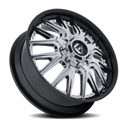 Fuel Catalyst Dually 22x8.25 +105 8x210mm 154.3mm Chrome Gloss Black Lip