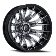 Fuel Catalyst Dually 20x8.25 -221 8x210mm 154.3mm Chrome Gloss Black Lip